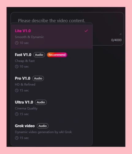 AI Video Maker Models